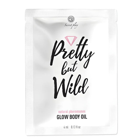 secretplay sachet dhuile pour le corps pretty but wild glow