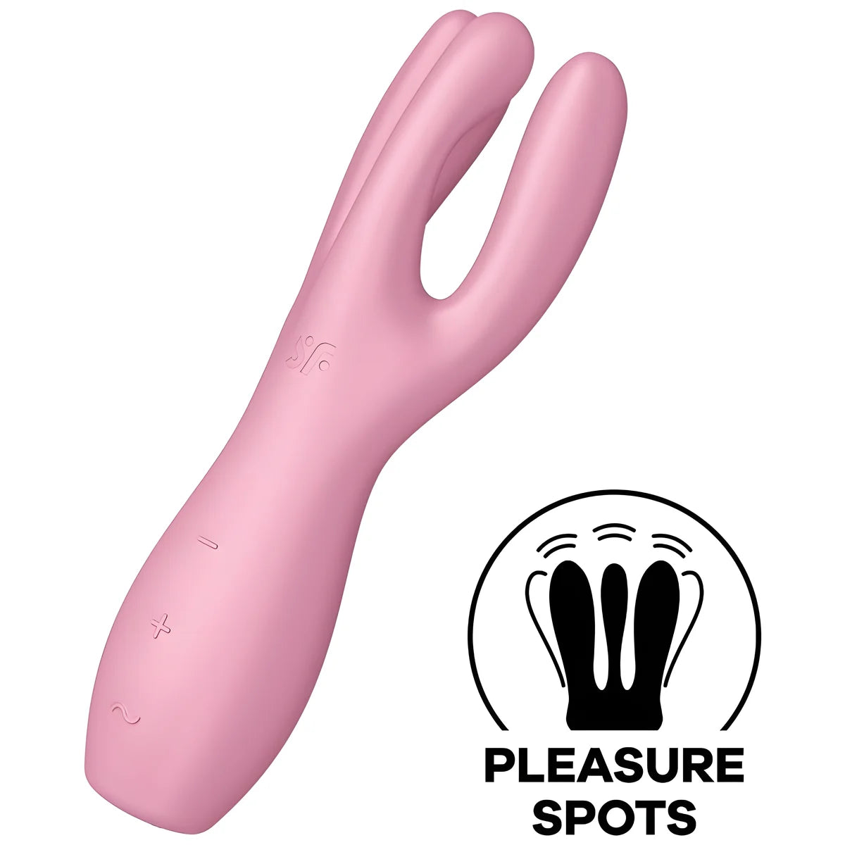 satisfyer vibrateur threesome 3 rose