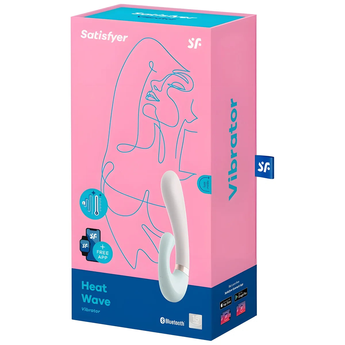 satisfyer application heat wave vibrator rose