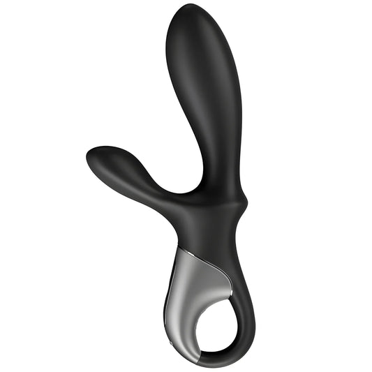 satisfyer application heat climax vibrateur anal noir
