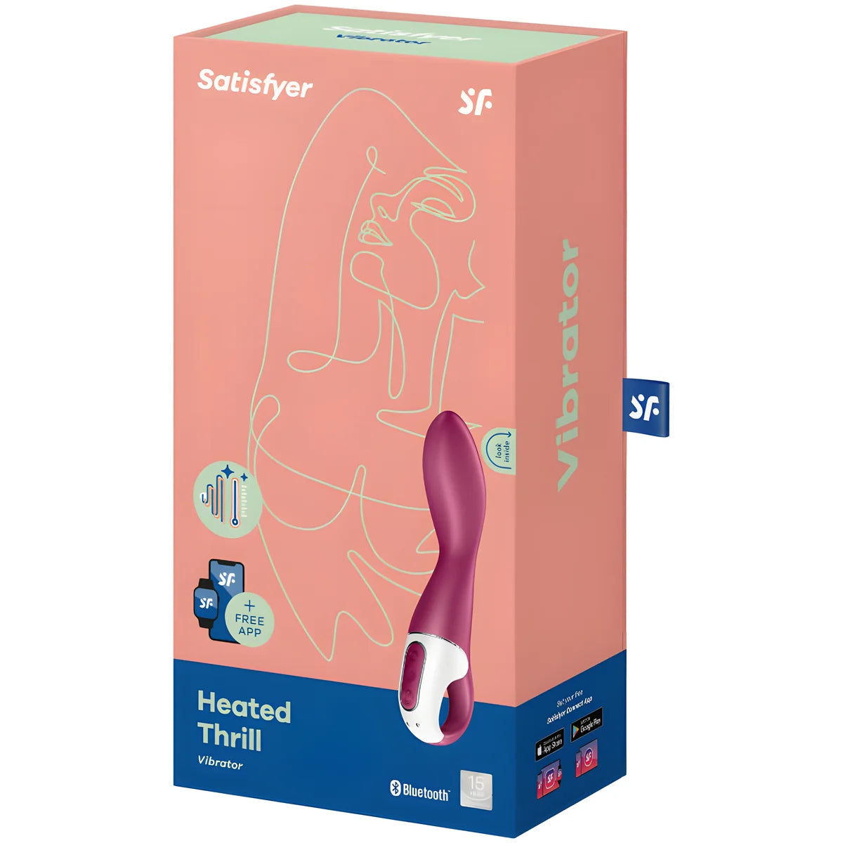 satisfyer vibrateur pour point g thrill chauffant