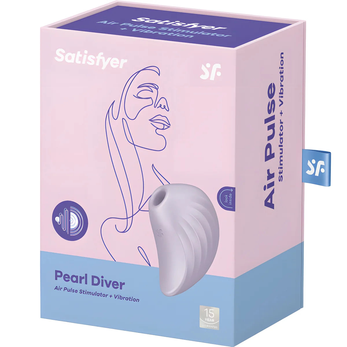 satisfyer stimulateur et vibrateur pearl diver vert