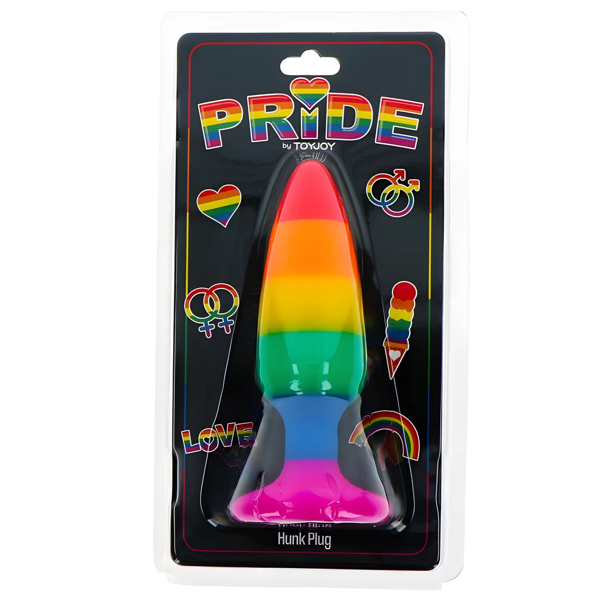 pride drapeau lgbt plug hunk 10 5 cm
