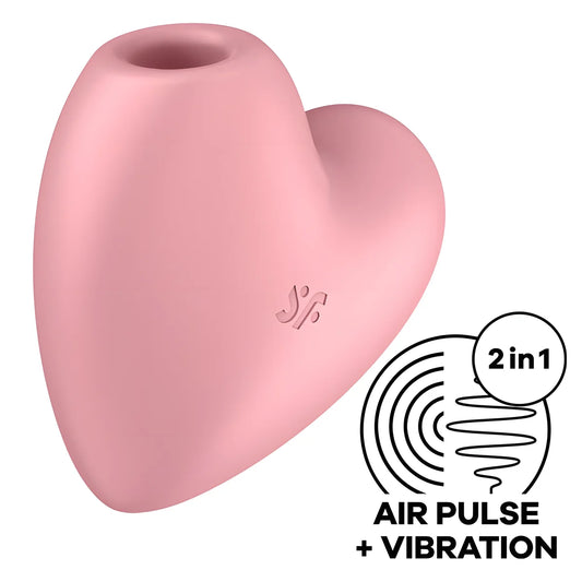 satisfyer cutie heart stimulateur et vibrateur de pulse dair bleu