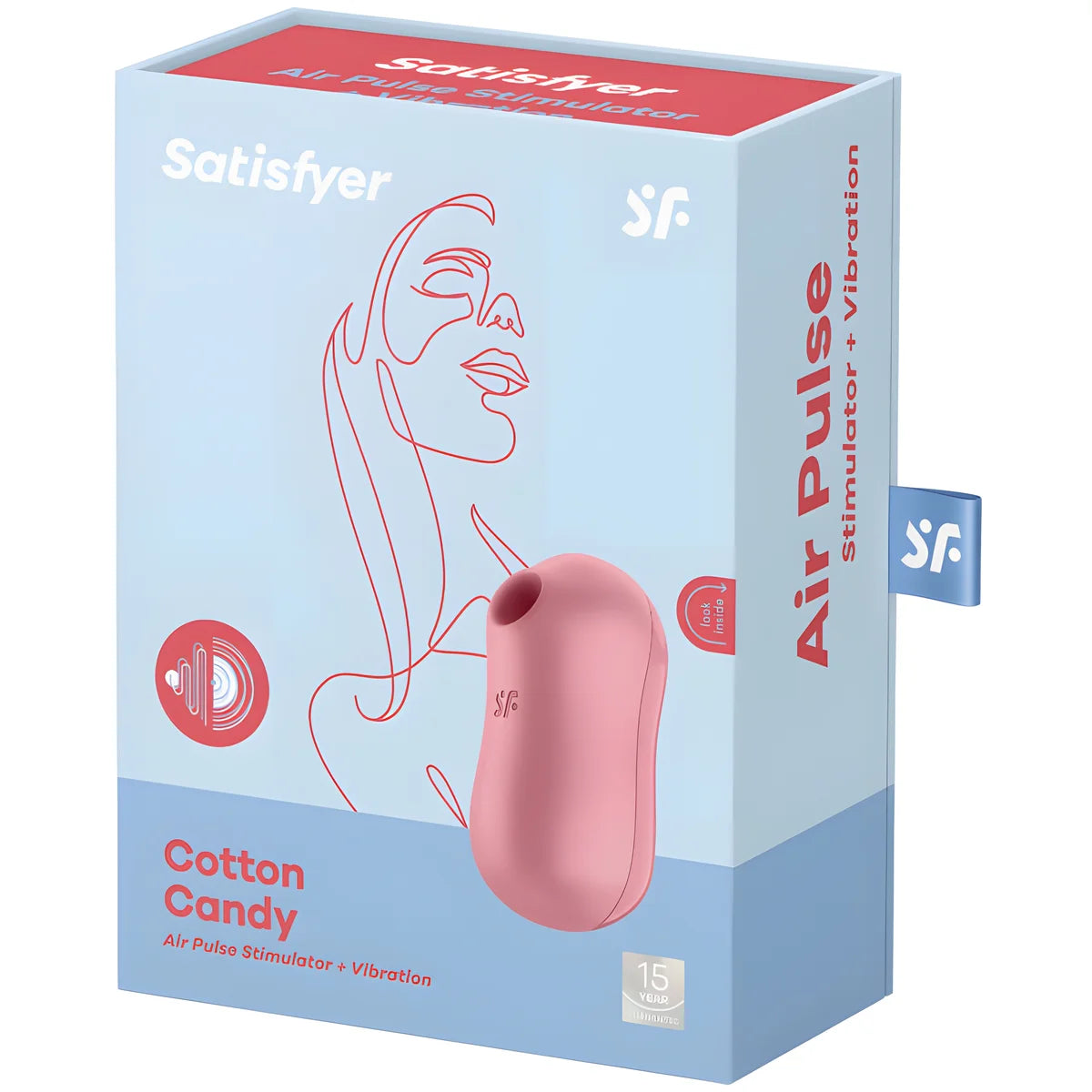 satisfyer stimulateur et vibrateur dimpulsions dair de barbe a coton lilas