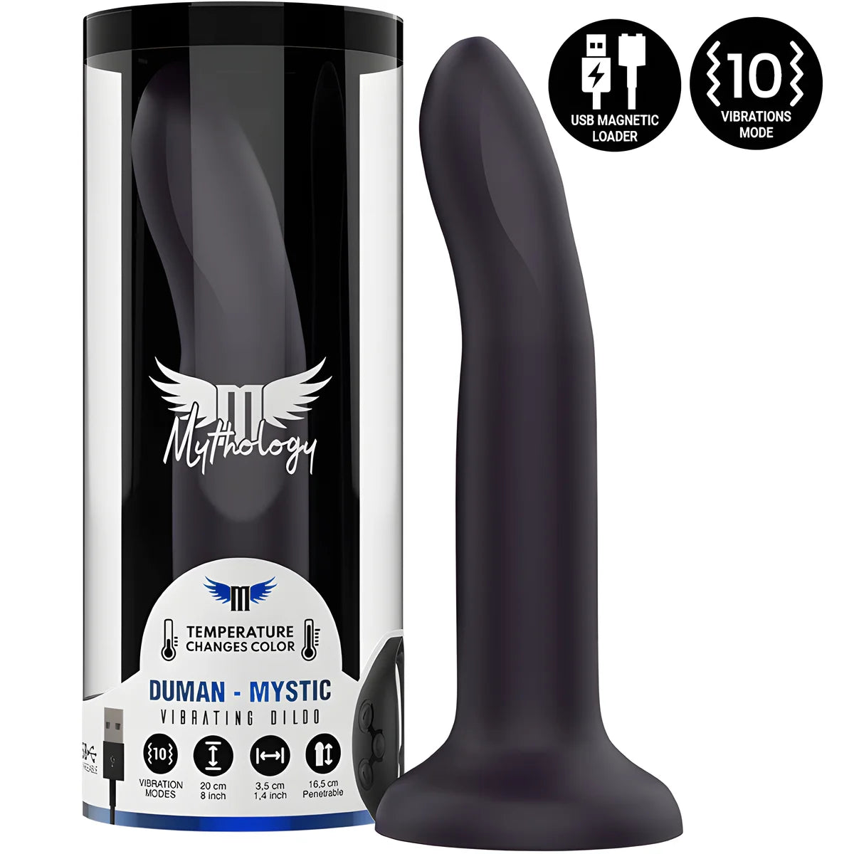 mythology duman mystic dildo l vibrateur compatible avec la technologie sans fil watchme