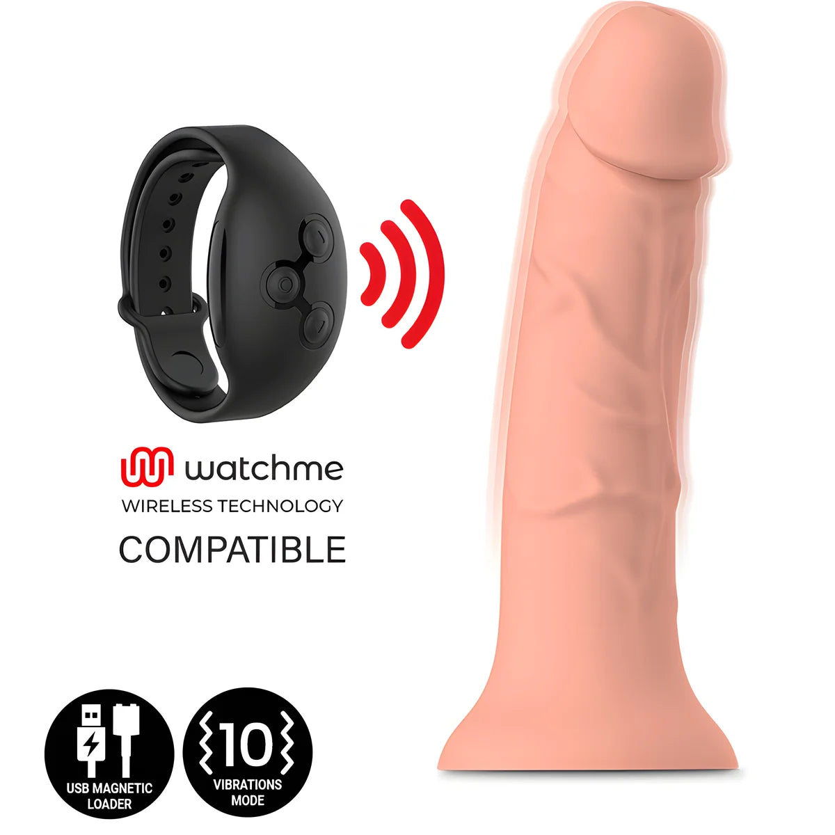 mythology asher original dildo m vibrateur compatible avec la technologie sans fil watchme