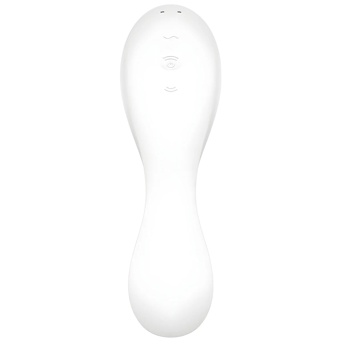 satisfyer application stimulateur et vibrateur curvy trinity 5 blanc