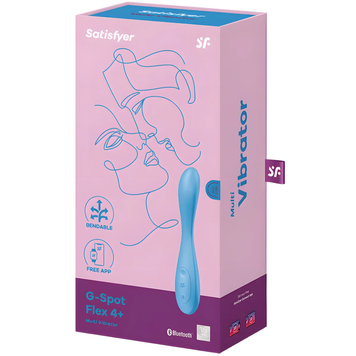 satisfyer application multi vibrateur g spot flex 4 bleu