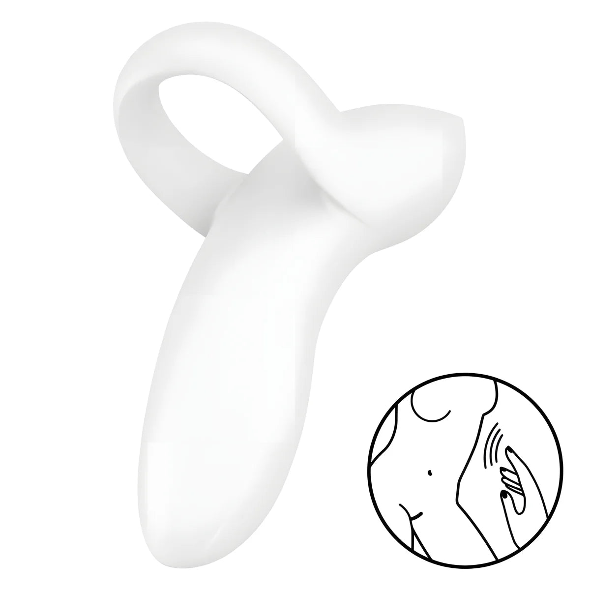 satisfyer vibrateur doigts bold lover blanc