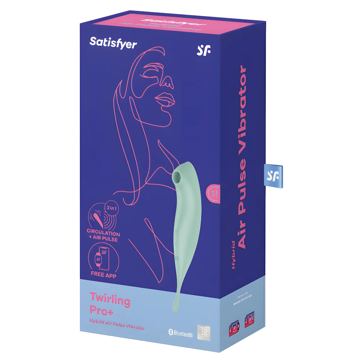 satisfyer application de stimulateur et vibrateur twirling pro rouge