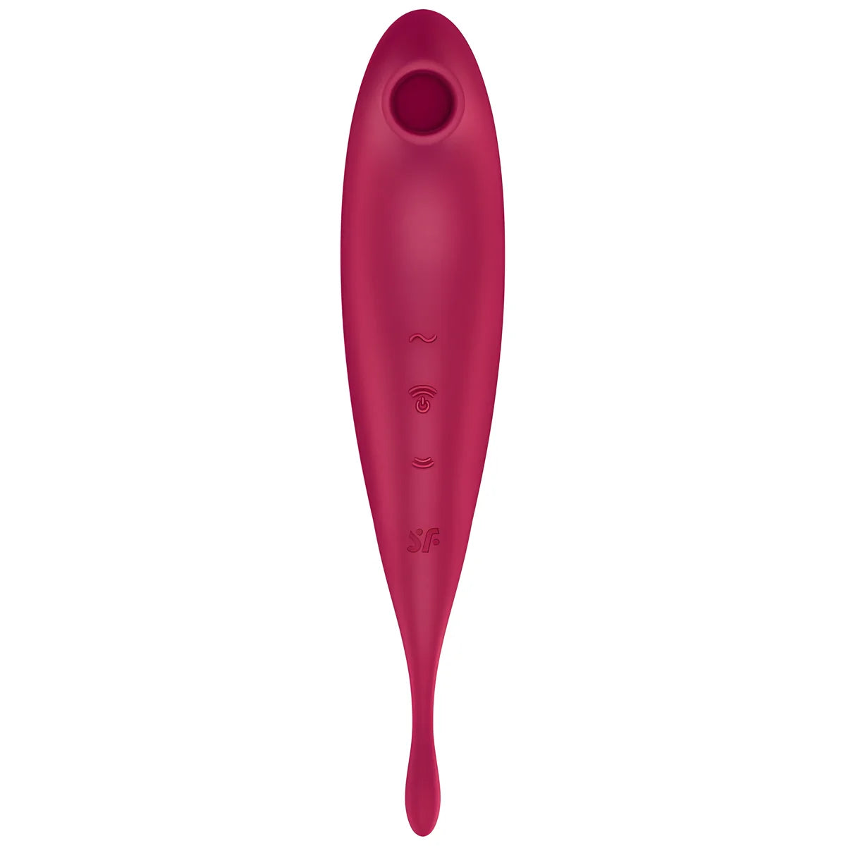 satisfyer application de stimulateur et vibrateur twirling pro rouge