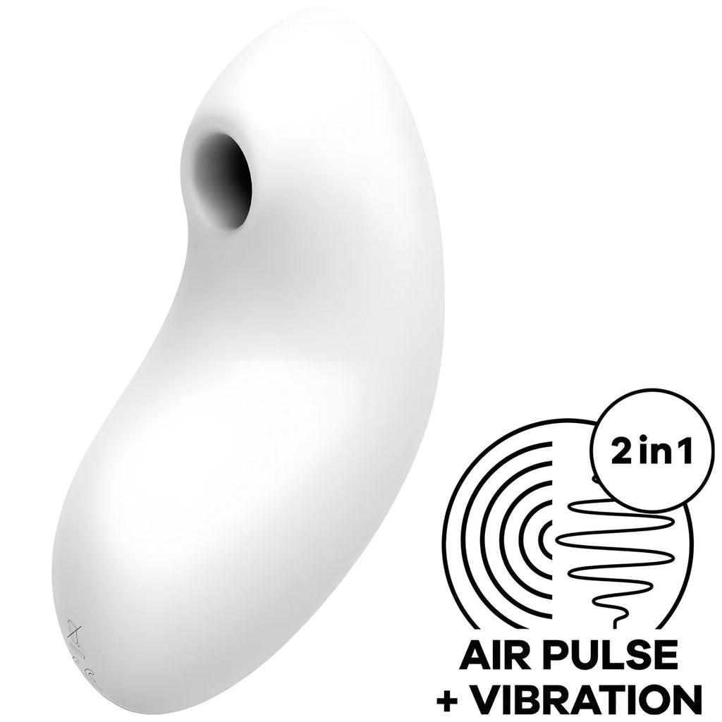 satisfyer stimulateur et vibrateur vulva lover 2 air pulse bleu