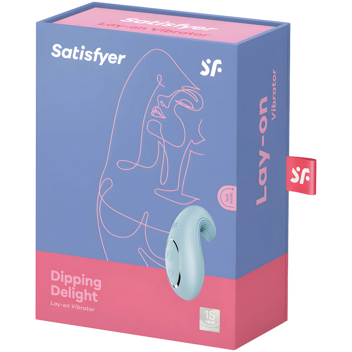 satisfyer vibrateur poser dipping delight bleu