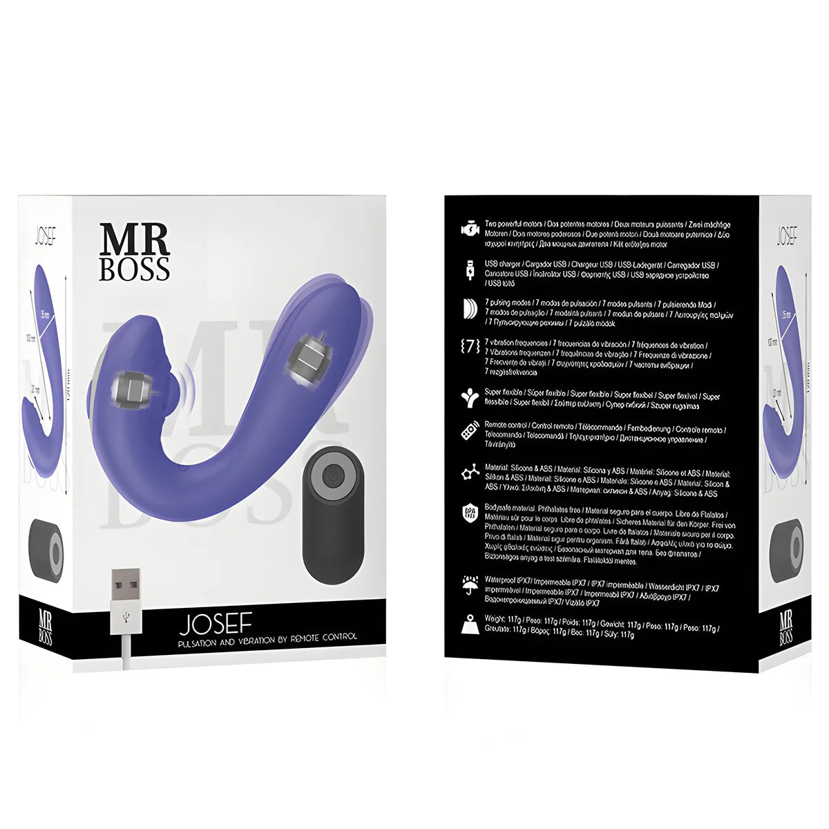 mr boss josef telecommande pulsation vibration pour couples
