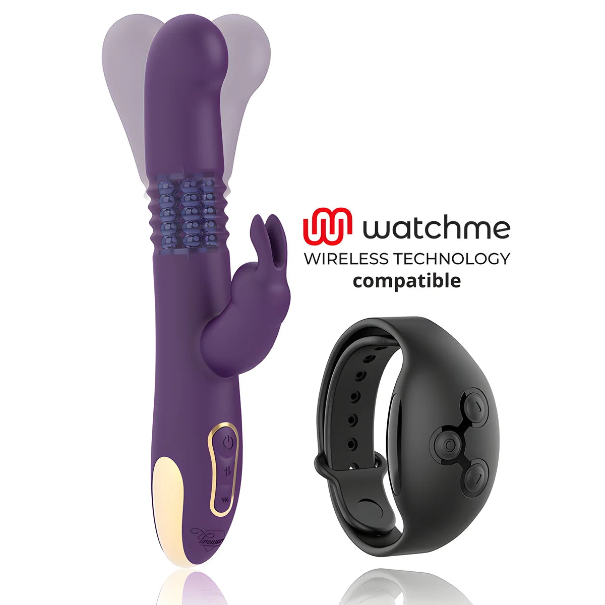 treasure bastian rabbit up down rotateur et vibrateur compatible avec la technologie sans fil watchme