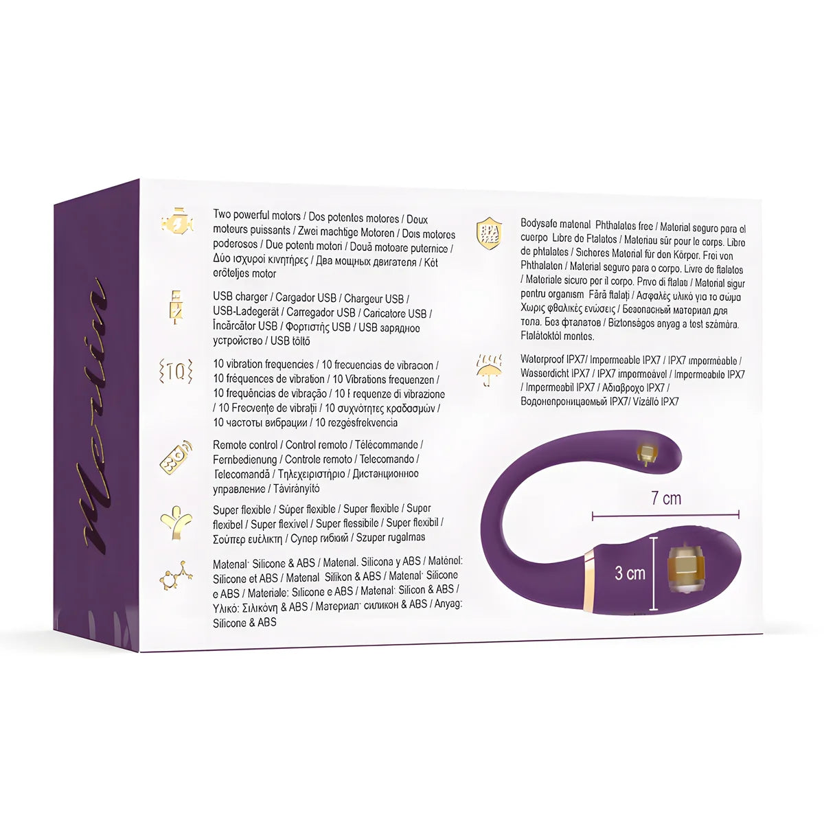 treasure merlin double couple vibrateur telecommande