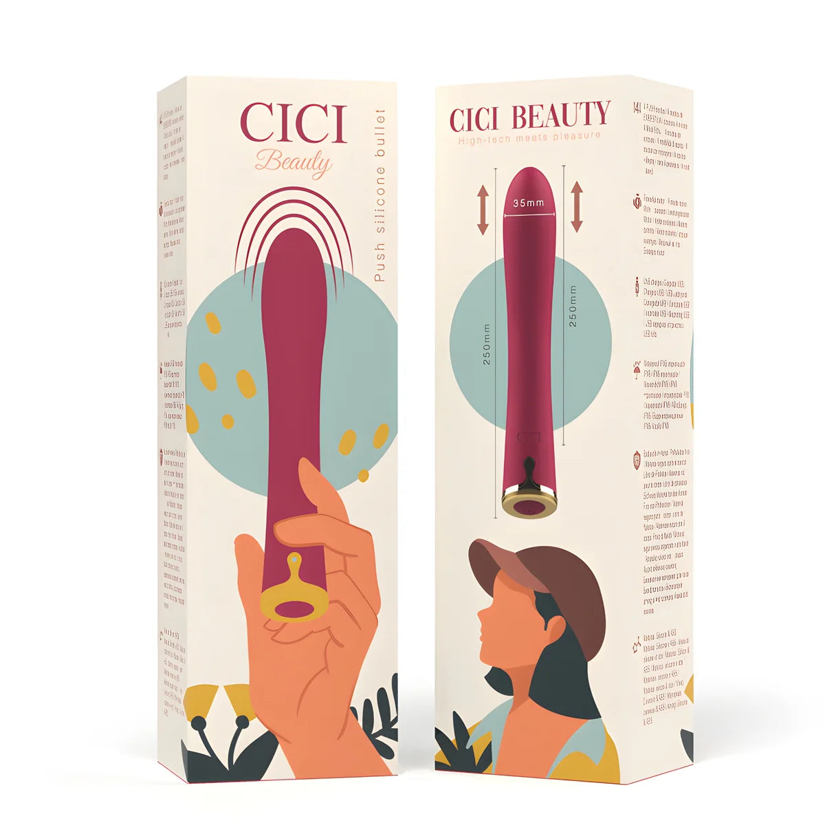 cici beauty premium push bullet en silicone