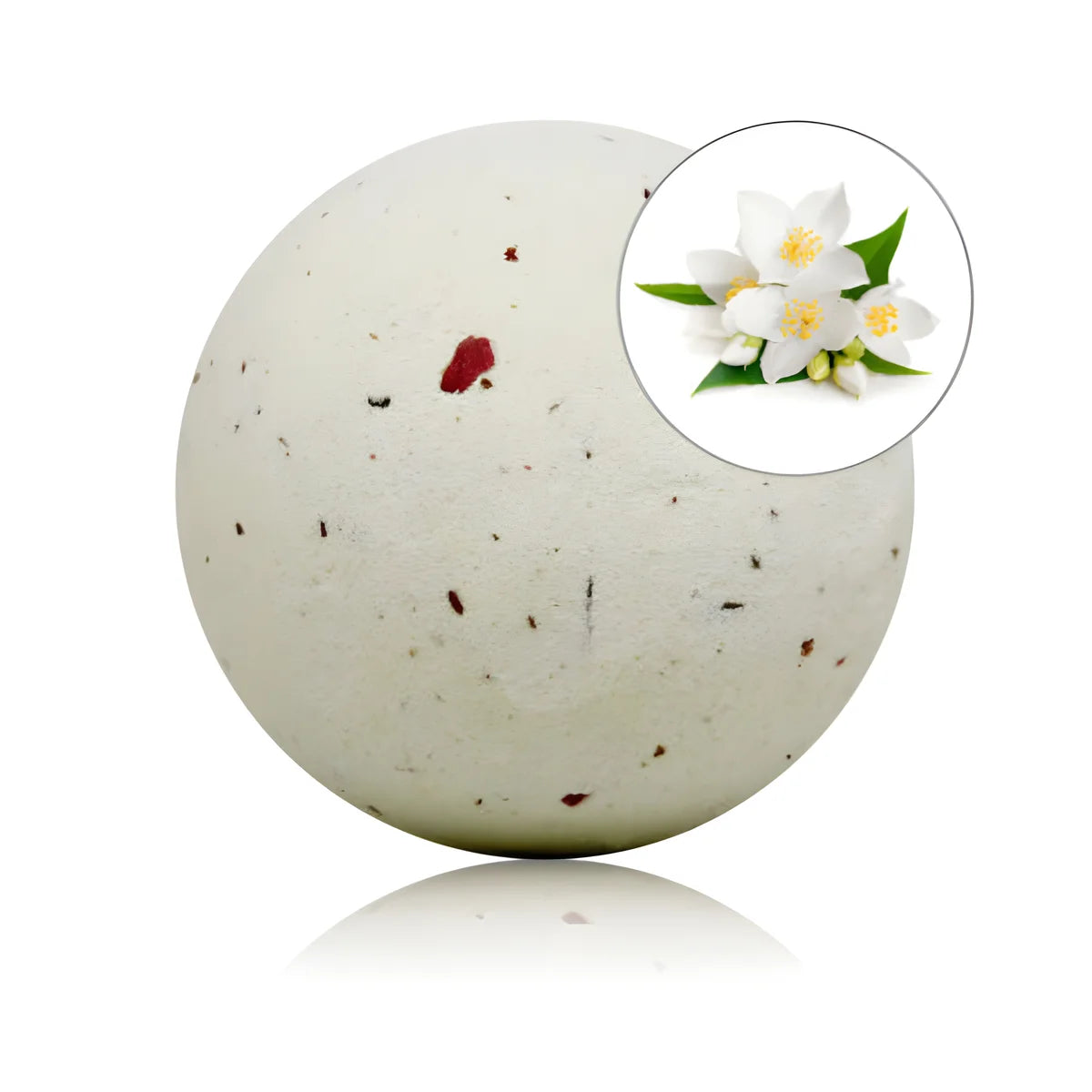 taloka bombe de bain parfumee au jasmin et aux petales de rose