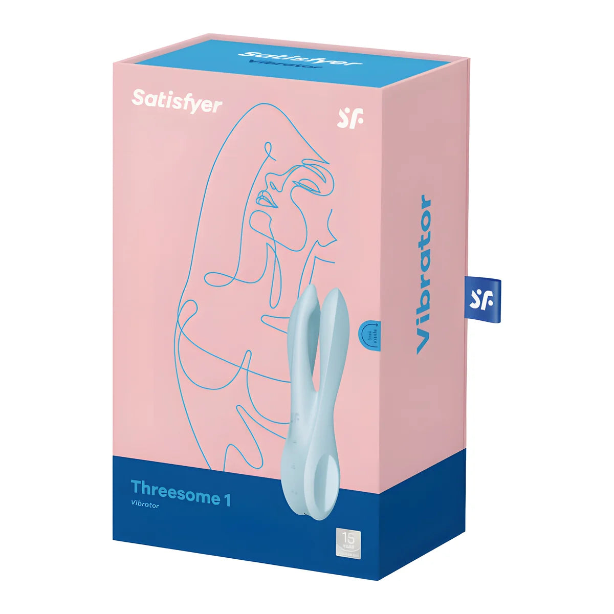 satisfyer vibrateur threesome 1 bleu