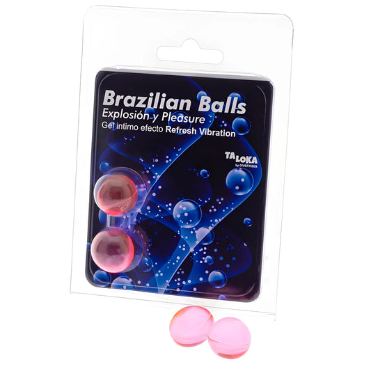 taloka 2 balles bresiliennes refresh effet vibrant gel excitant