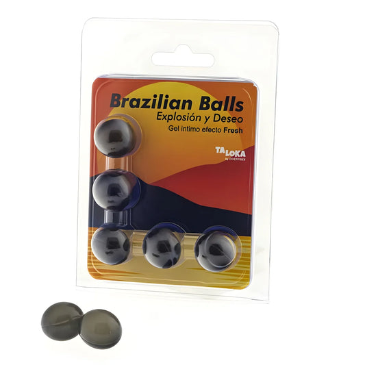 taloka 5 boules bresiliennes gel excitant effet frais