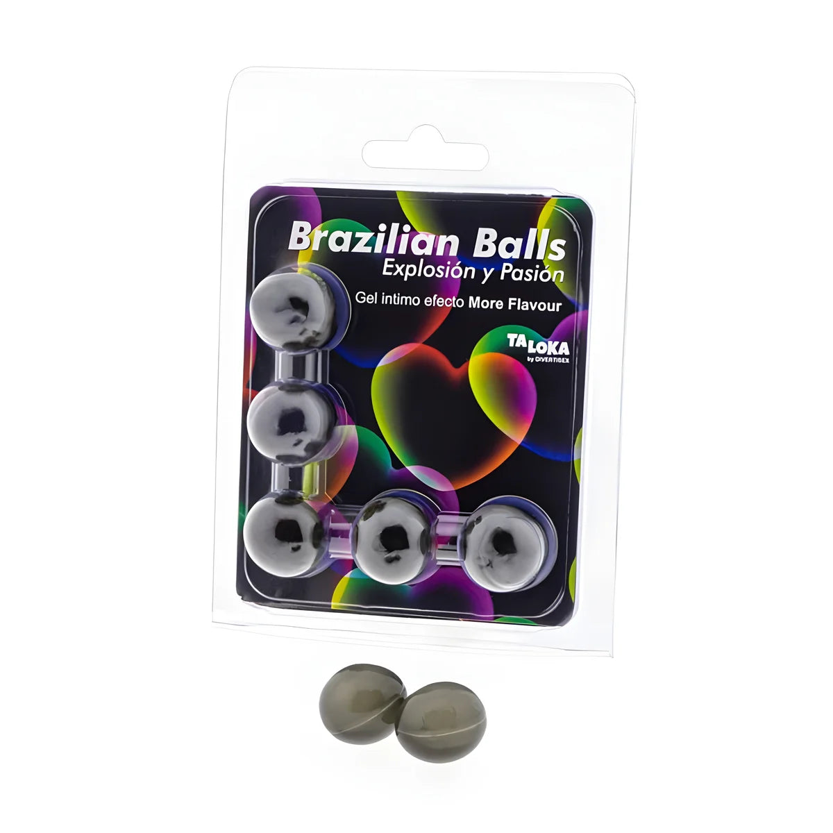 taloka 5 boules bresiliennes plus deffet de saveur gel excitant
