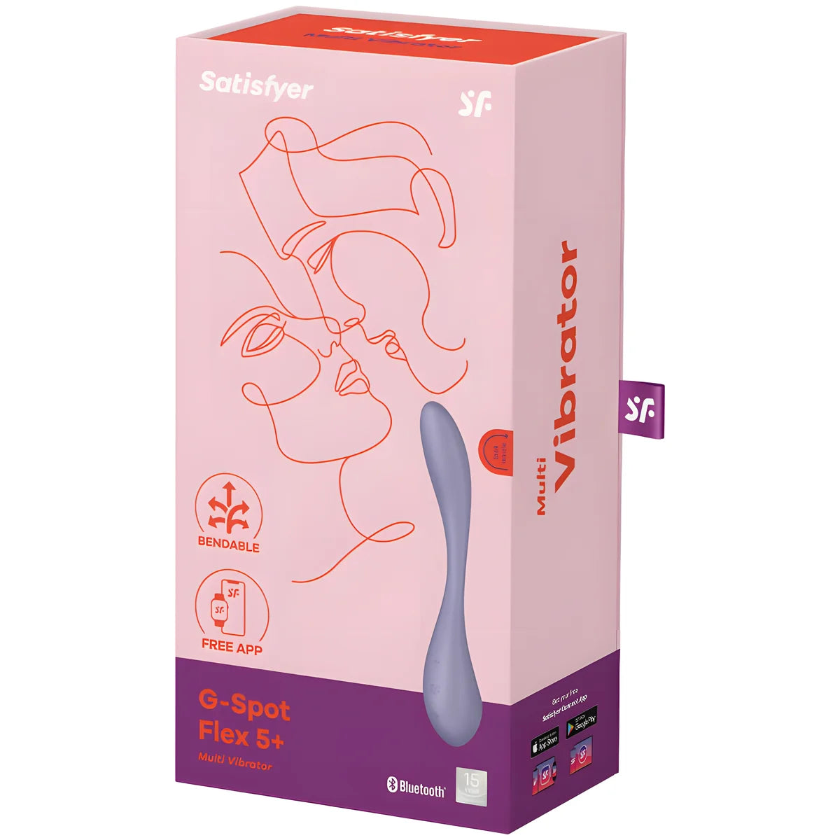 satisfyer vibrateur multi g spot flex 5 bleu