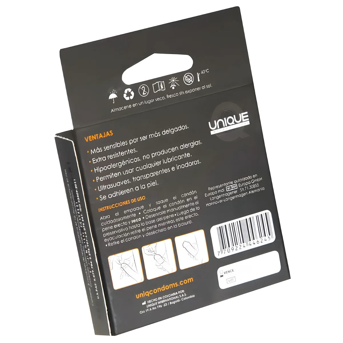 uniq classic preservatifs sans latex 3 unites