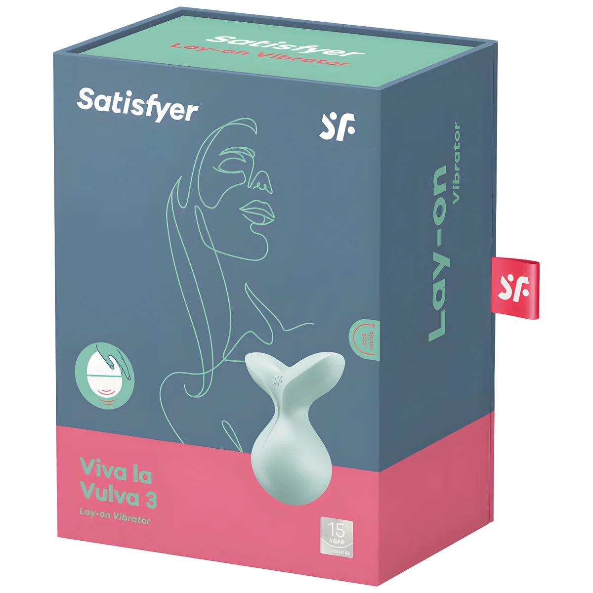 satisfyer vibrateur poser viva la vulva 3 violet