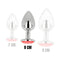 ohmama plug anal avec cristal rouge 8 cm