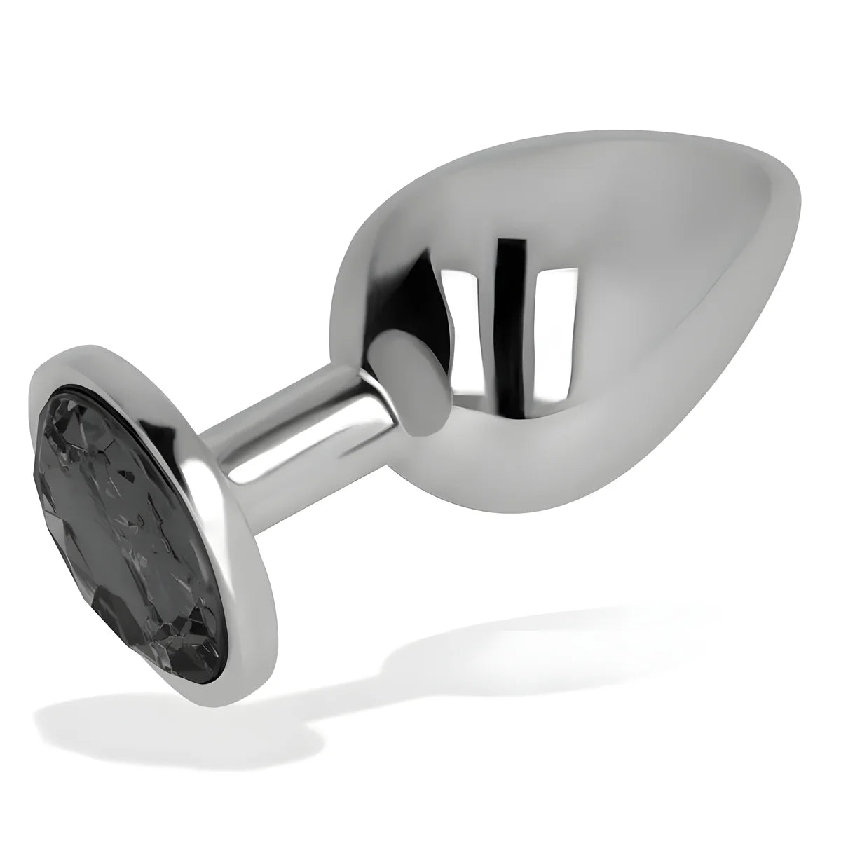 ohmama plug anal avec cristal noir 8 cm