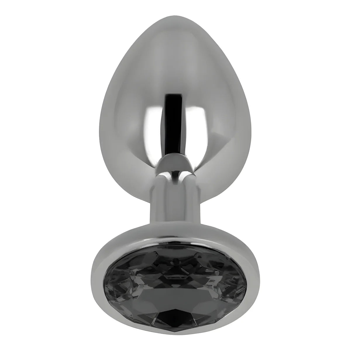 ohmama plug anal avec cristal noir 8 cm