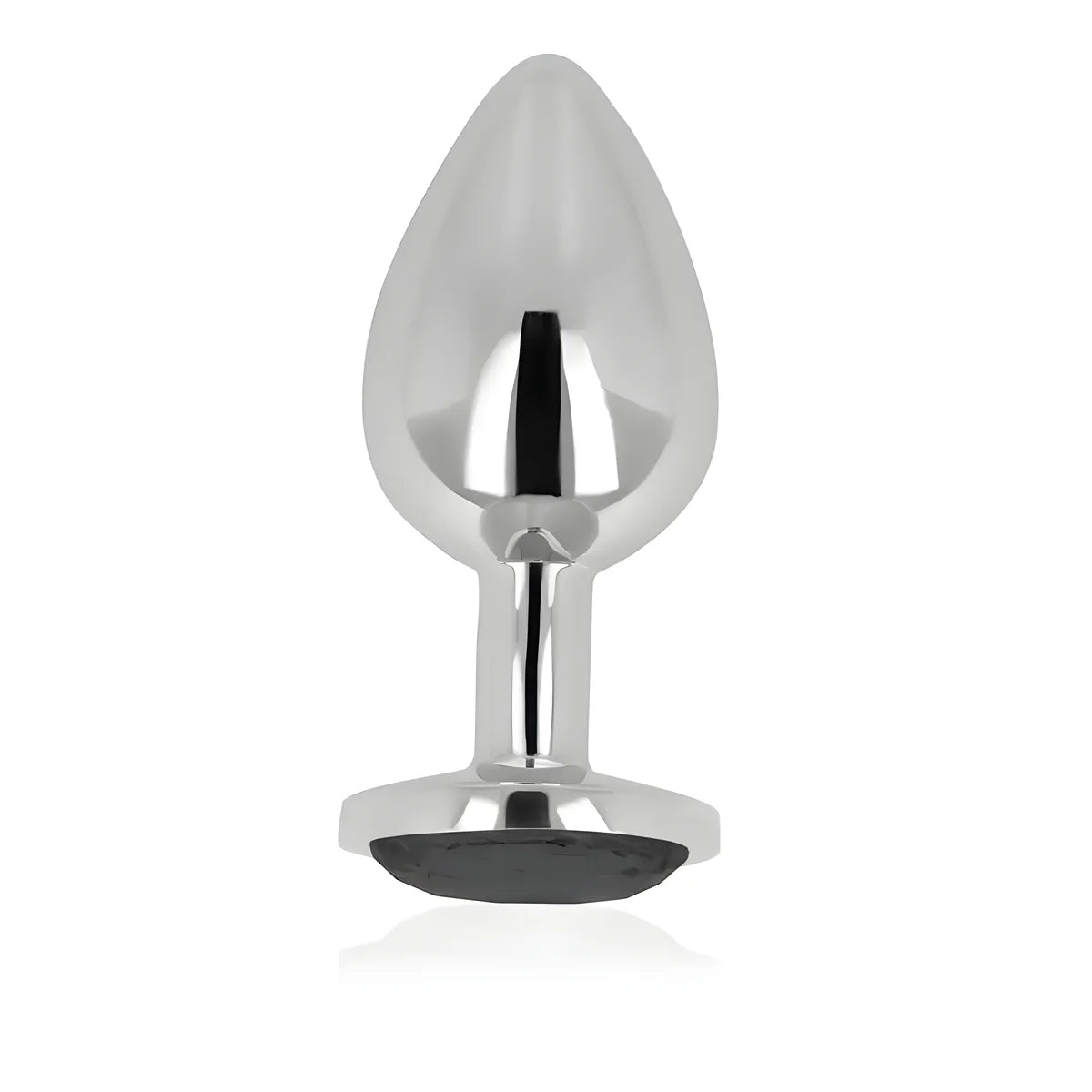 ohmama plug anal avec cristal noir 8 cm