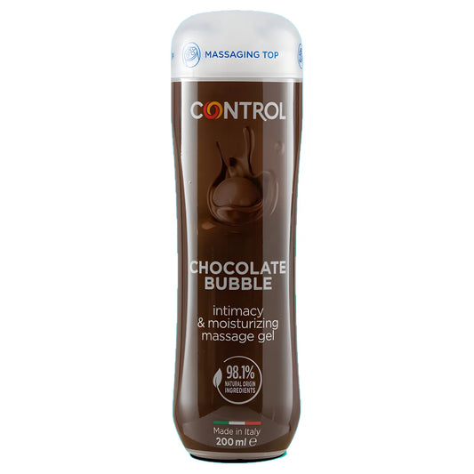 control gel de massage 3 en 1 bulle de chocolat 200 ml