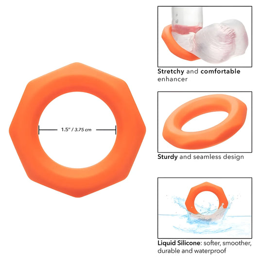 calexotics bague alpha sexagon orange