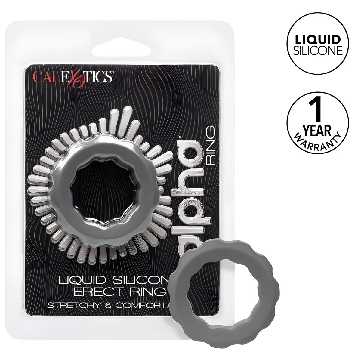 calexotics bague alpha erect gris