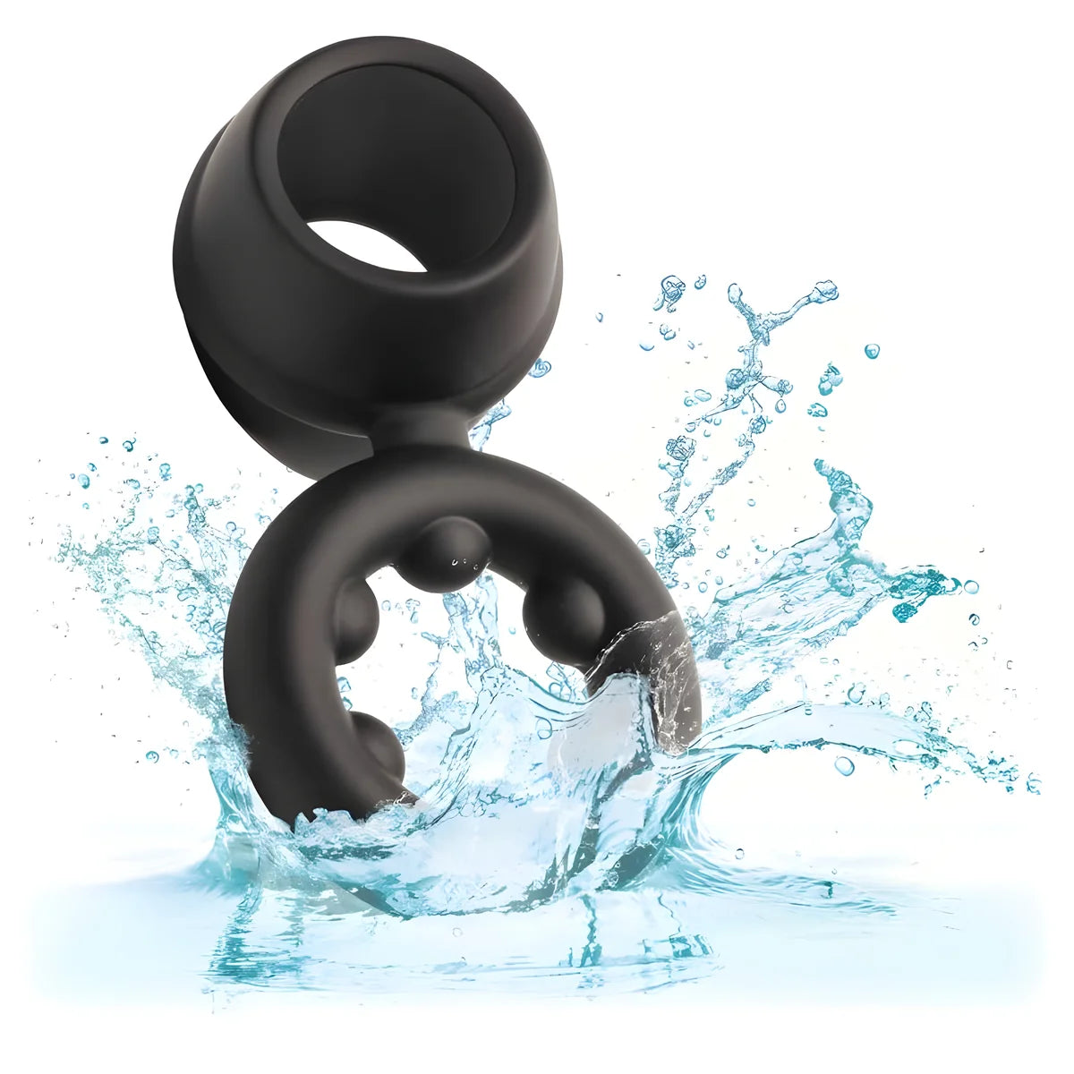 calexotics bague alpha dual magnum noir