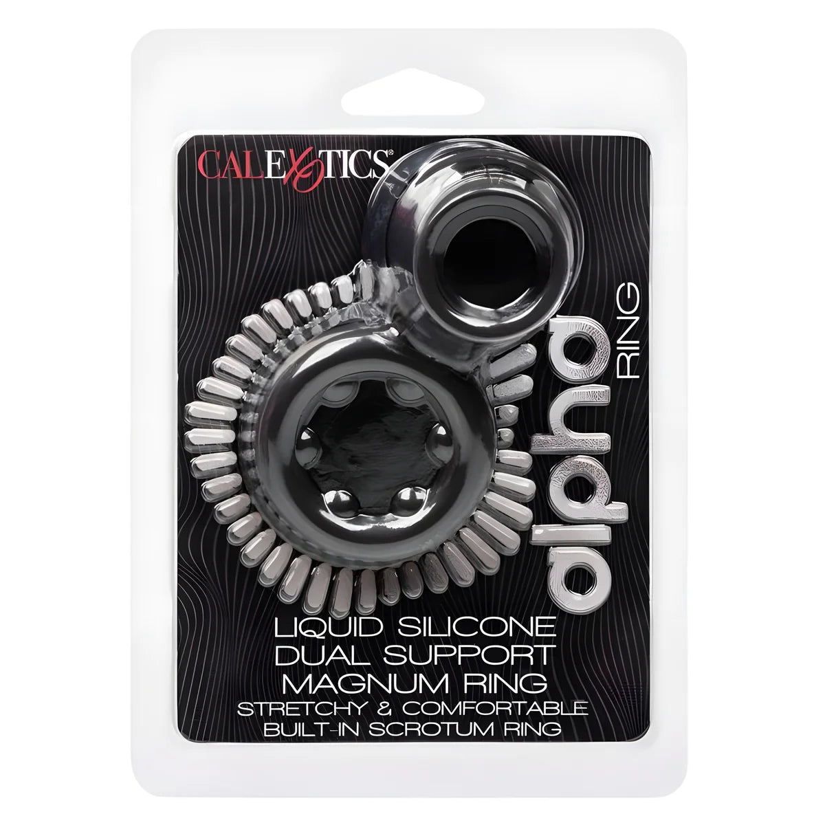 calexotics bague alpha dual magnum noir