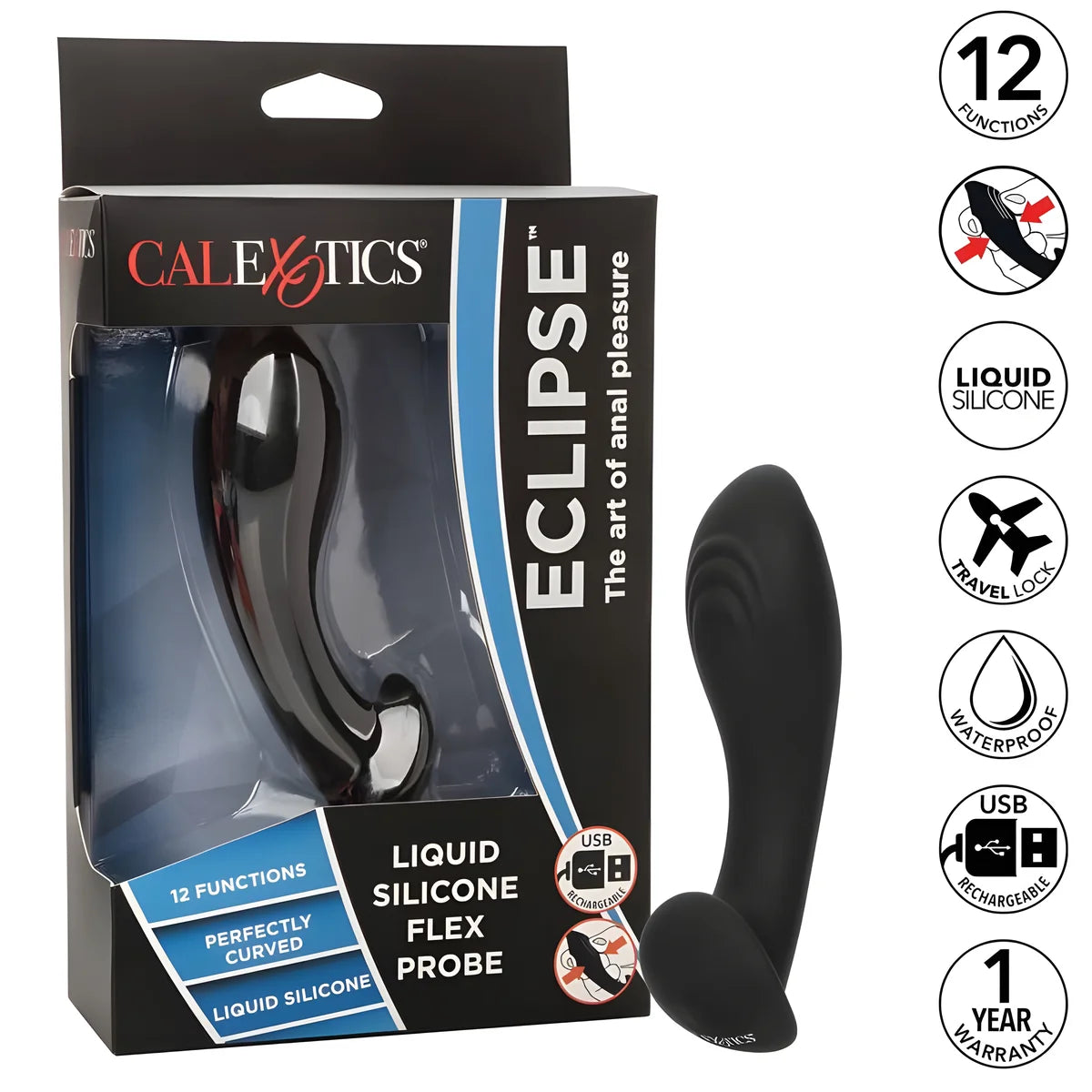 calexotics sonde flexible en silicone liquide