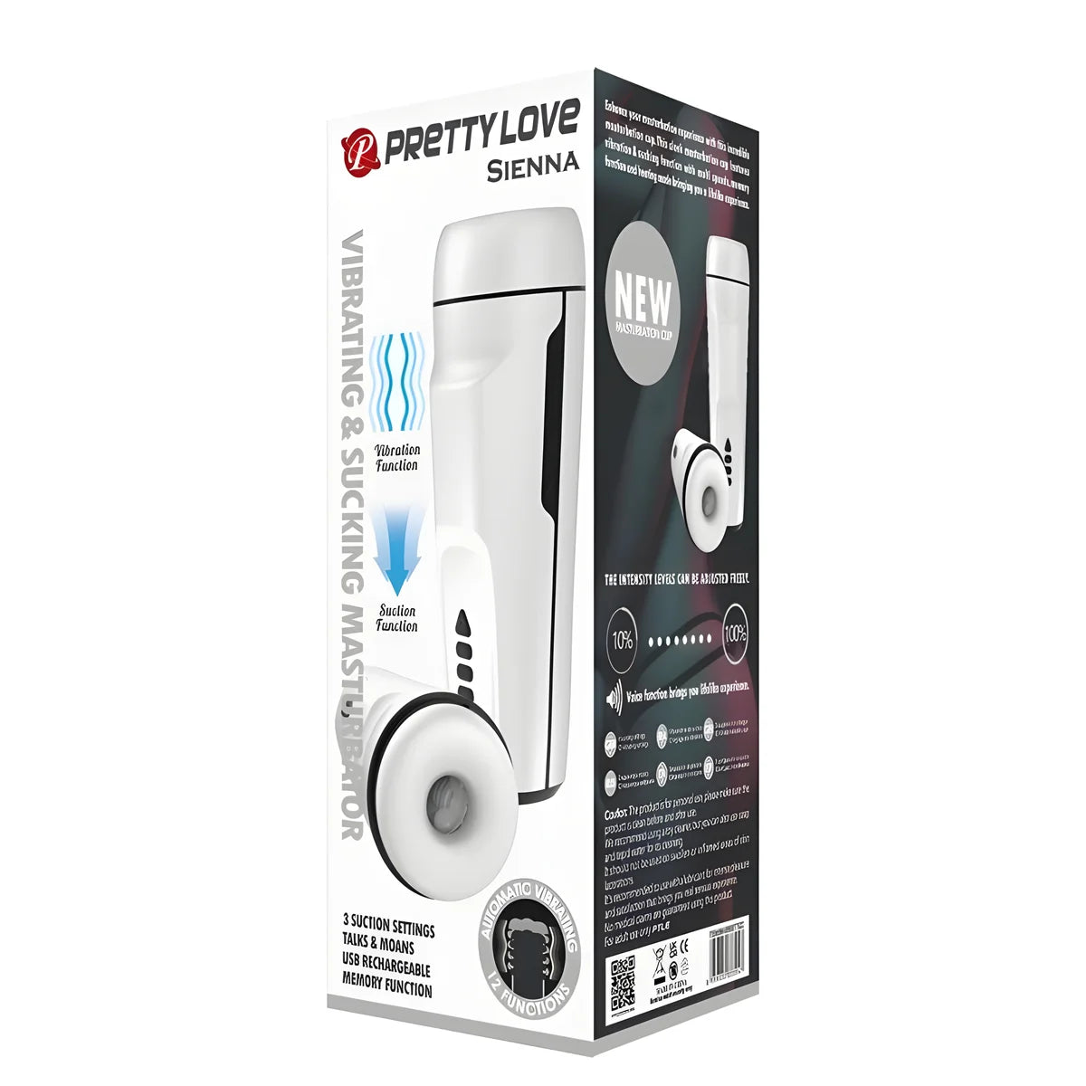 pretty love masturbateur masculin sienna avec vibration voix et aspiration