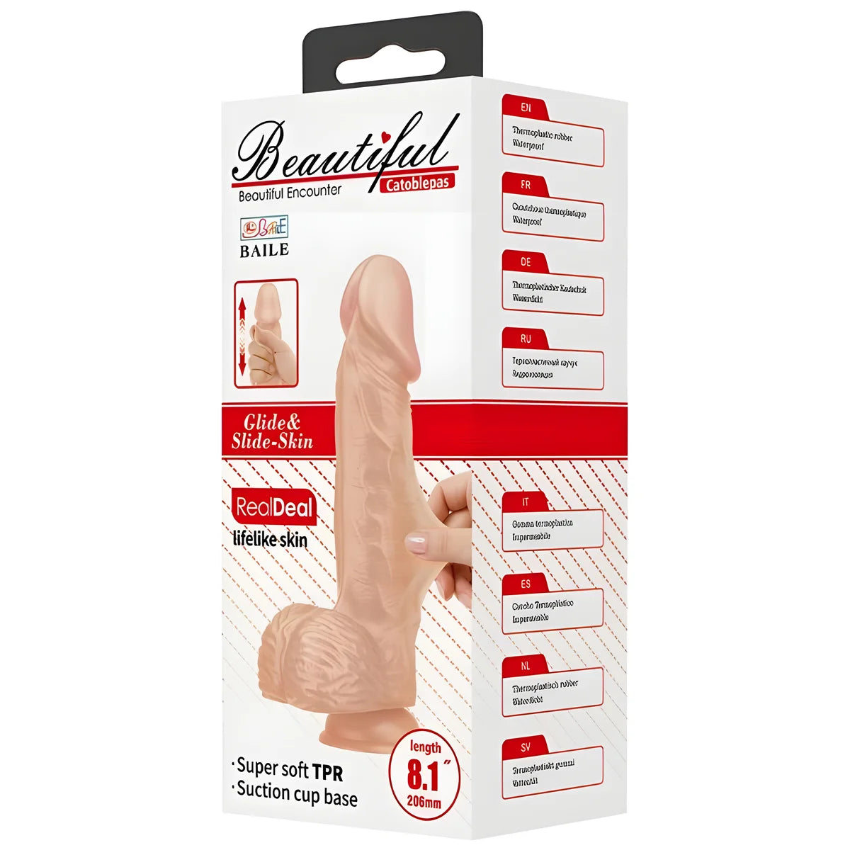 baile belle rencontre catoblepas gode realiste flexible 20 6 cm naturel