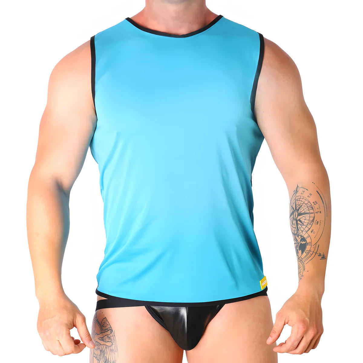 macho t shirt bleu s m