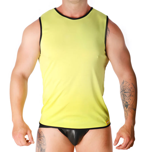 macho t shirt jaune s m