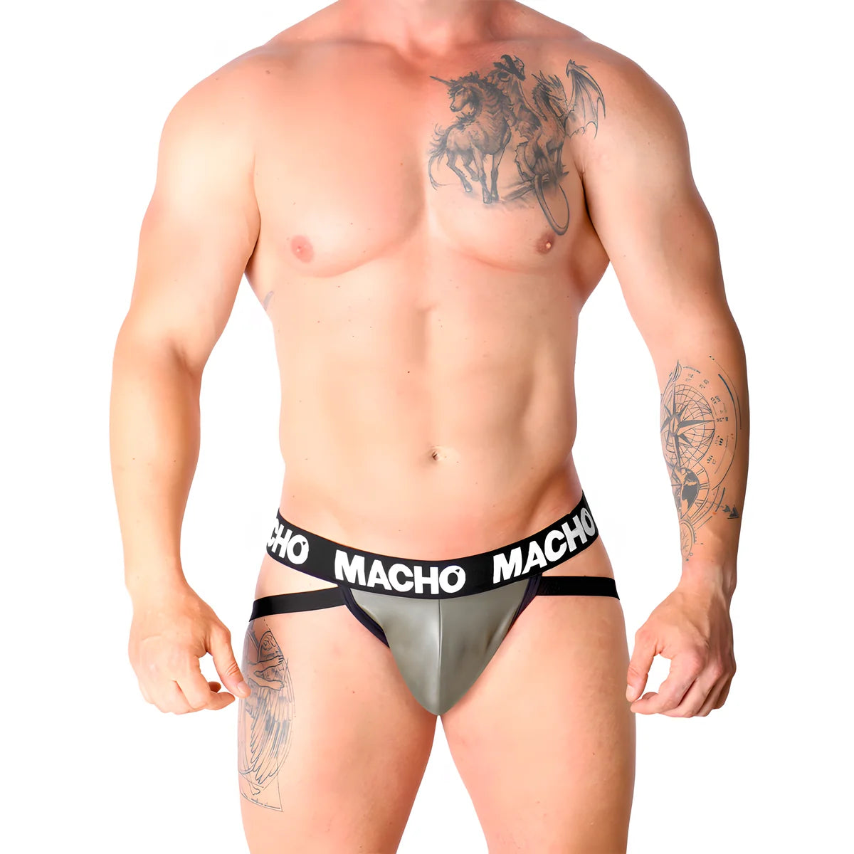 macho mx27gr jock cuir gris beige s