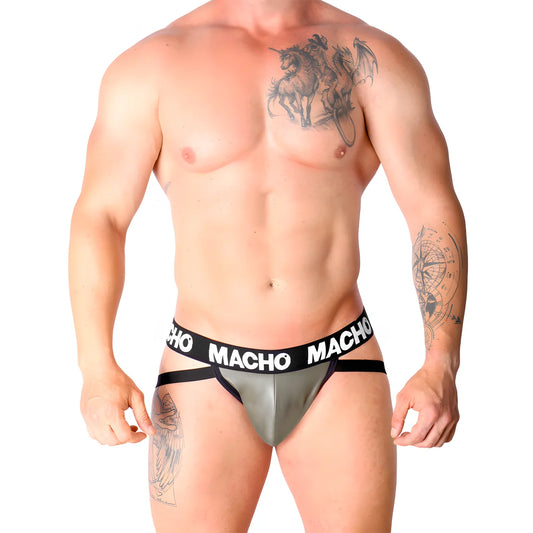macho mx27gr jock cuir gris beige s