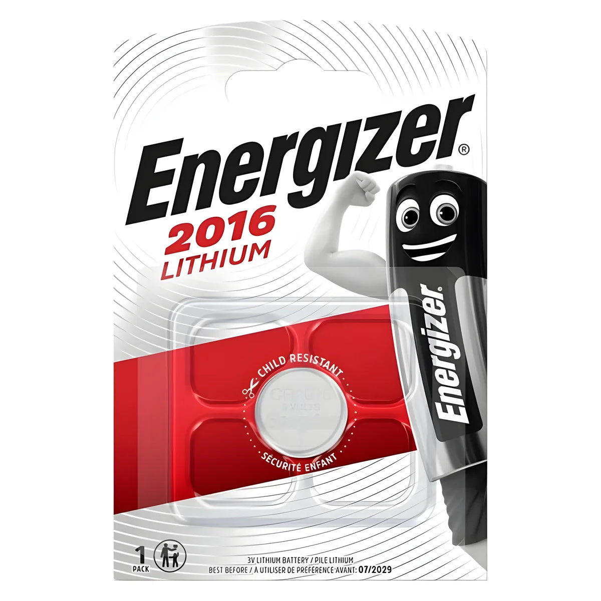 energizer pile bouton lithium cr2016 3v 1 unit