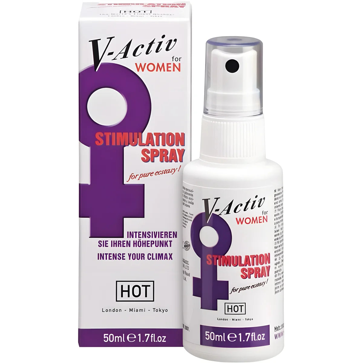 hot v activ penis power spray femme 50ml