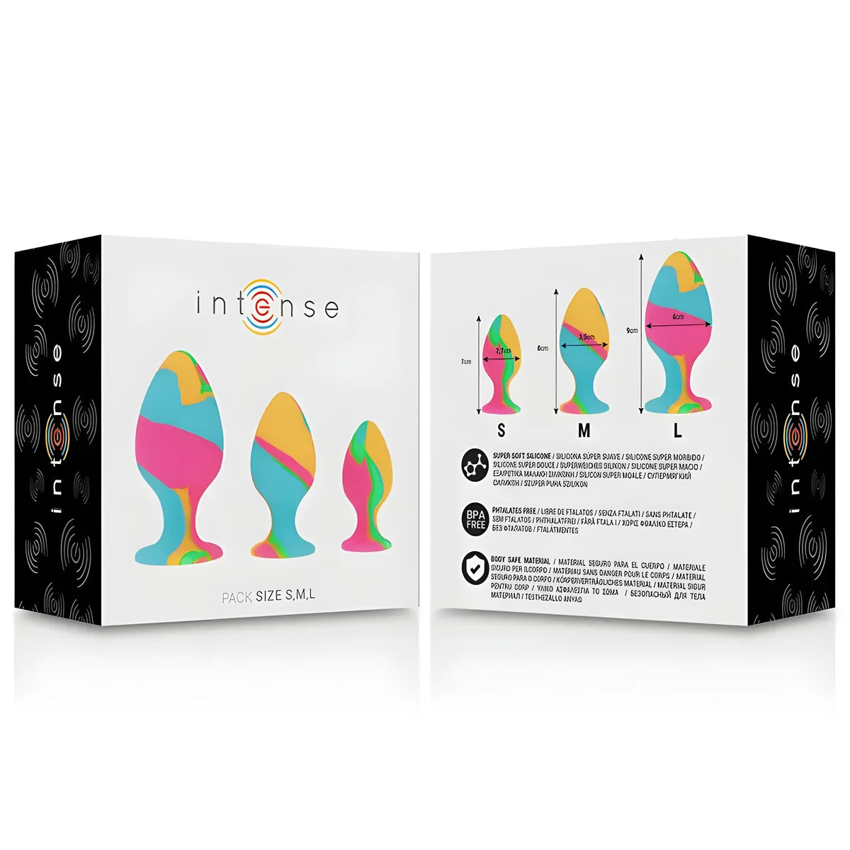 intense ensemble de bouchons en silicone multicolore