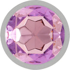 Plug anal métal avec cristal bijou Intense — détail texture surface
